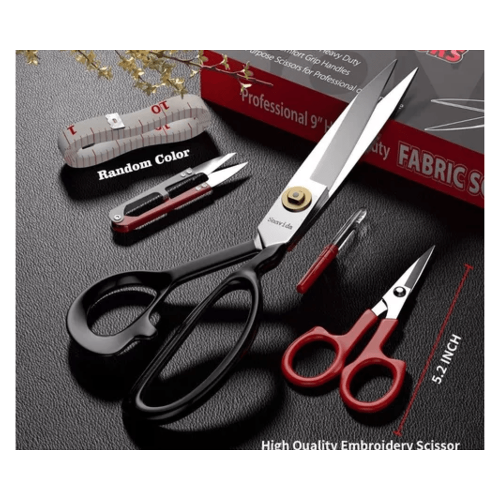 Tijeras de tela a medida, tijeras de costura – Tijeras de 9 pulgadas para  corte de tela, tijeras profesionales ultra afiladas, tijeras de sastre