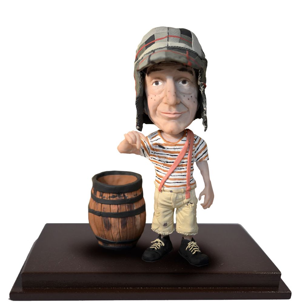 Adorno Escultura Celebrity Clay Chavo del ocho en Arcilla Polimérica Modelado a Mano