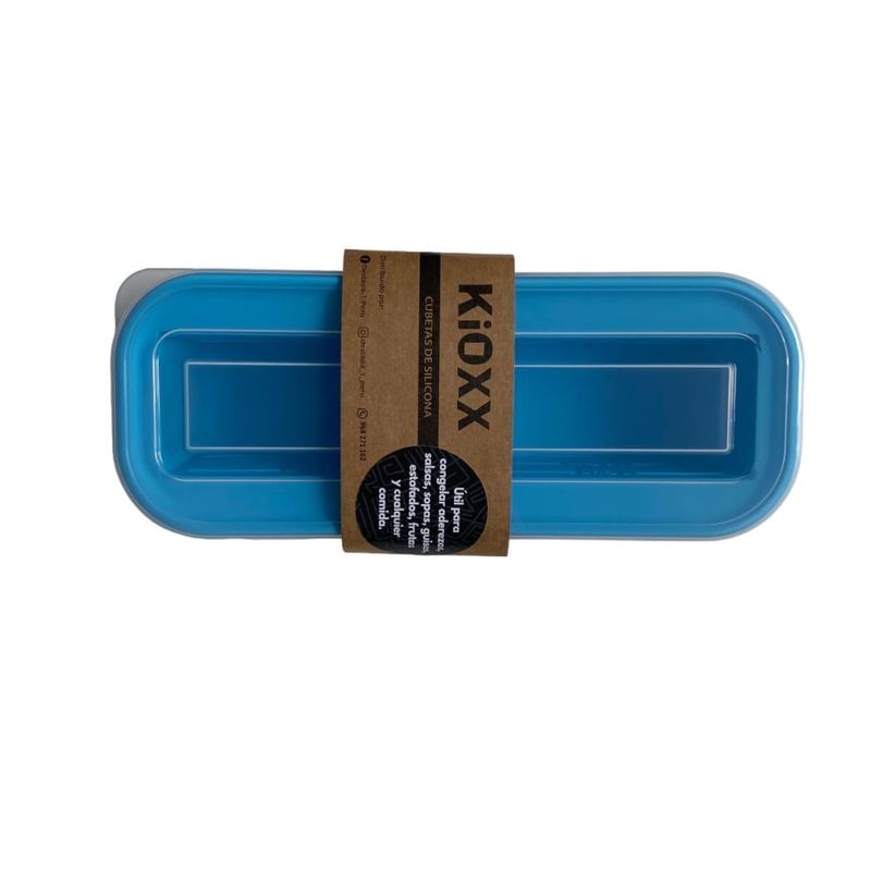 Cubeta de Hielo de Silicona KIOXX 15 Cavidades Azul - Promart