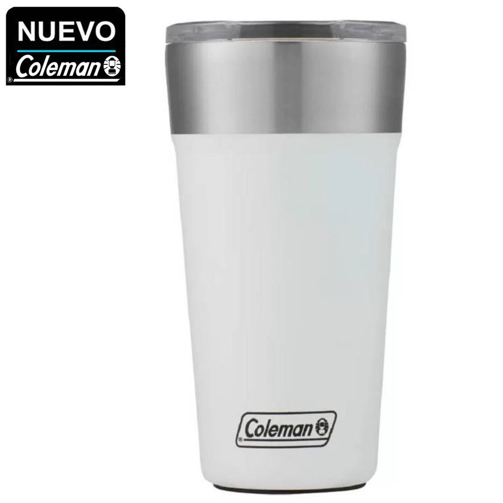Vaso de Acero Inoxidable Coleman Brew Blanco 532 ml