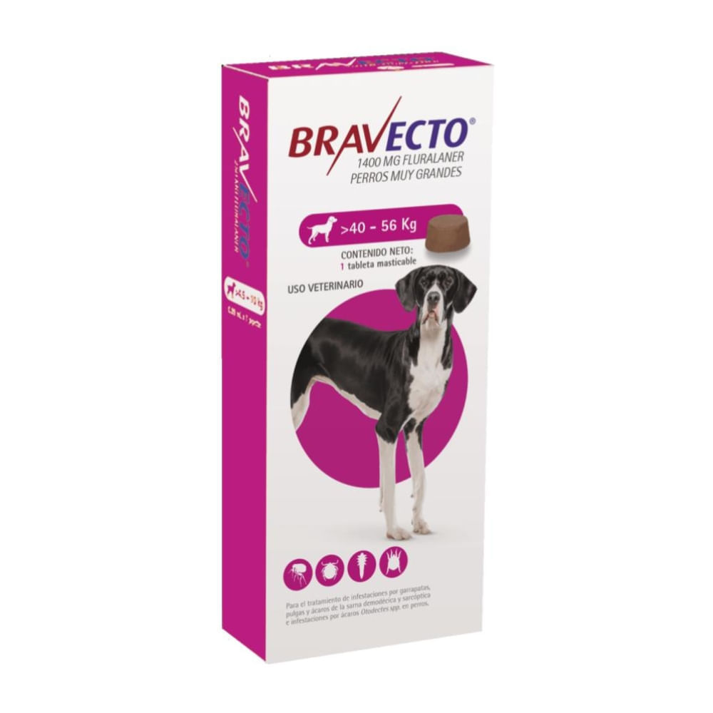 Antipulgas Bravecto para Perros de 40 a 56 Kg