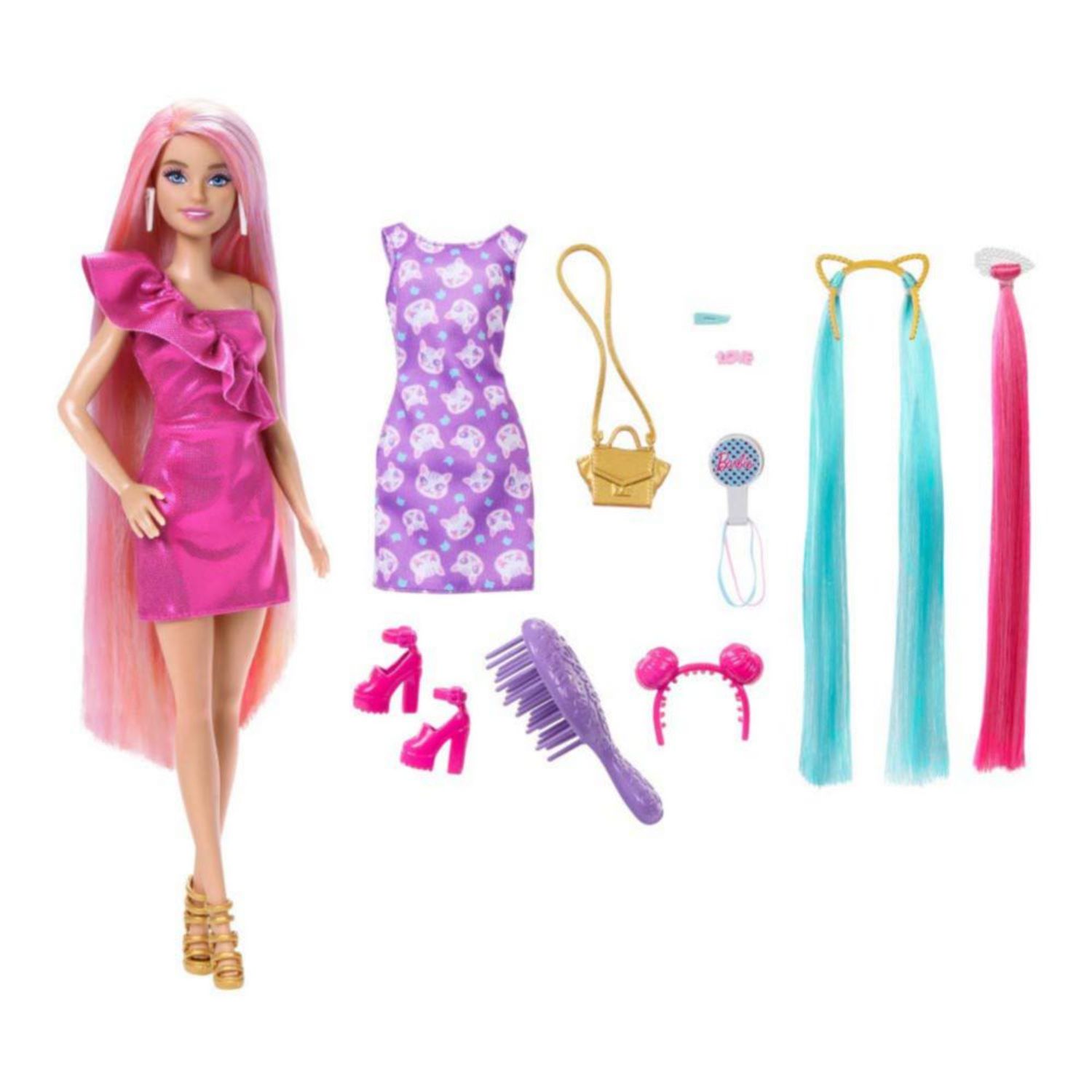 Barbie moda y online peinados arcoiris