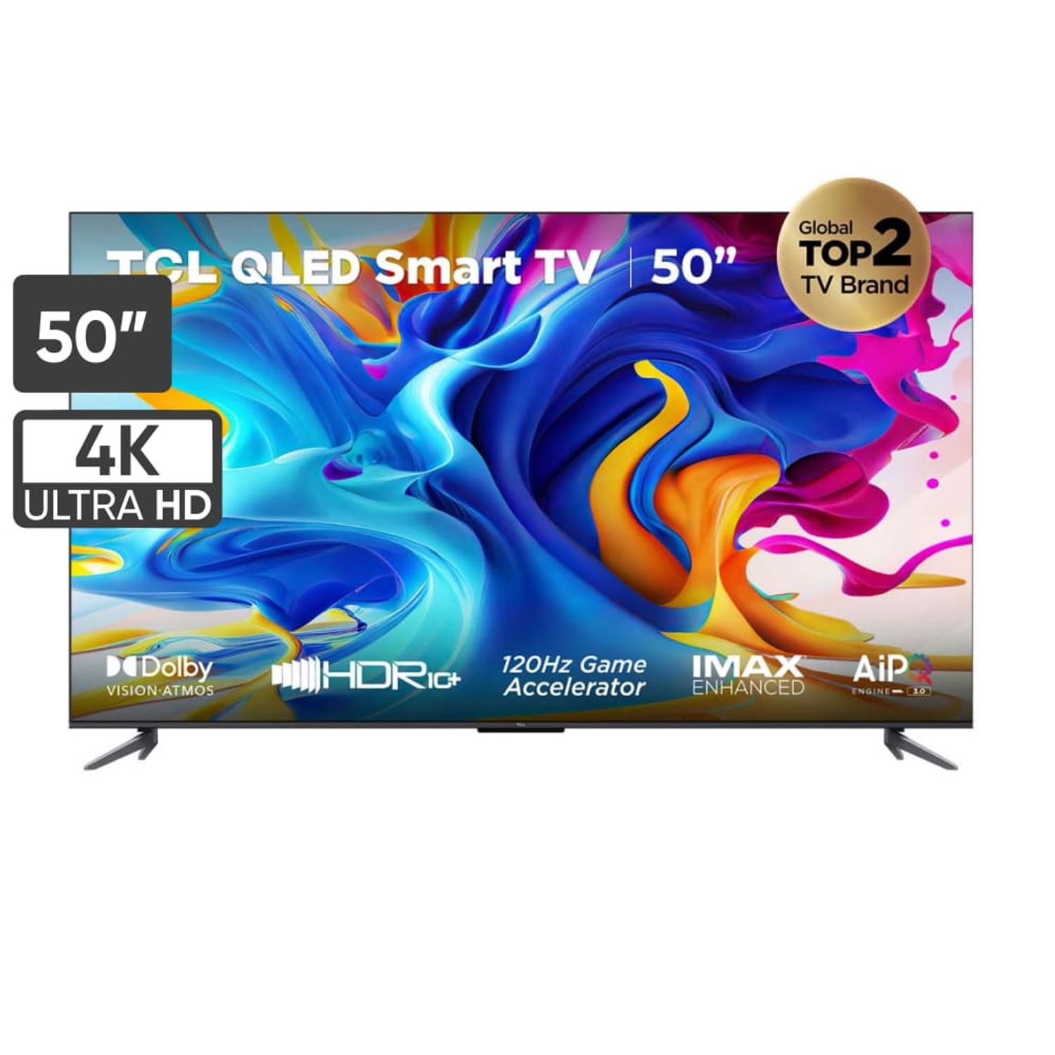 TV QLED 50  TCL 50C645, UHD 4K, Quad Core, Smart TV, Dolby Atmos