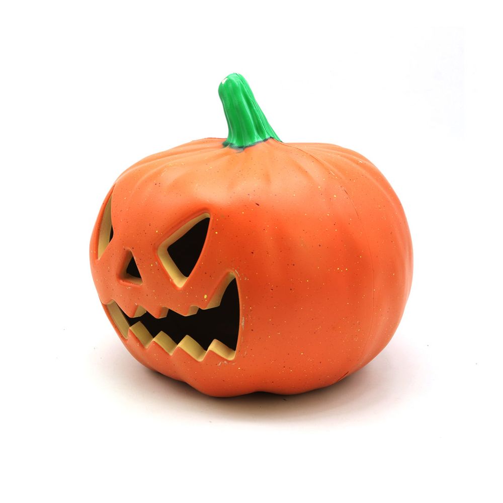 Calabaza Luz Led Interior Plástico 20x22.5 cm Frank & Mortis Halloween No incluye pilas