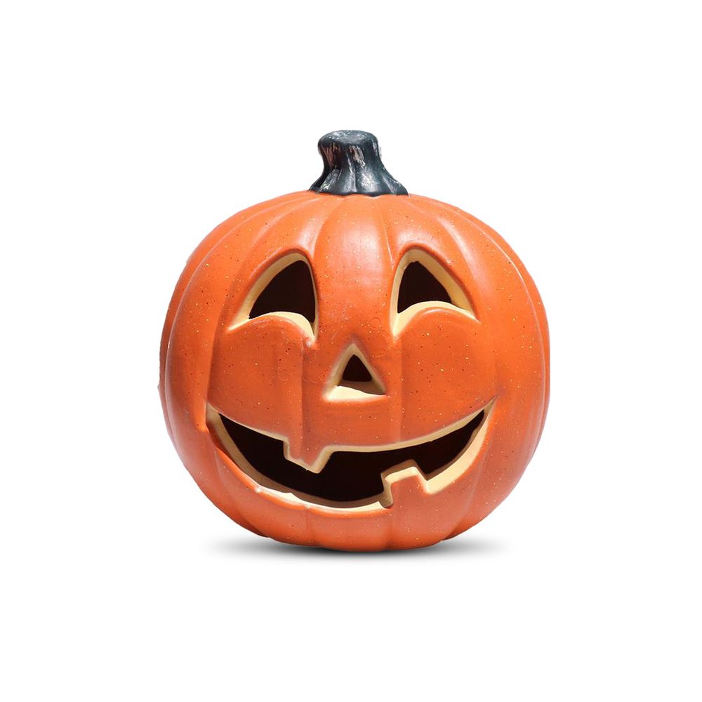 Calabaza Luz Led Interior Plástico 24x25 cm Frank & Mortis Halloween No Incluye Pilas