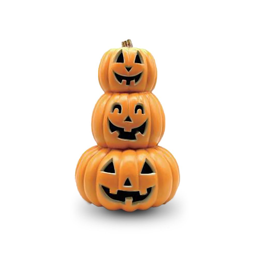 Calabaza Luz Led Interior Plástico 23x34.5 cm Frank & Mortis Halloween No Incluye Pilas