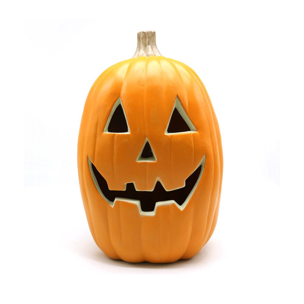 Calabaza Luz Led Interior Plástico 25x38.5 cm Frank & Mortis Halloween No Incluye Pilas