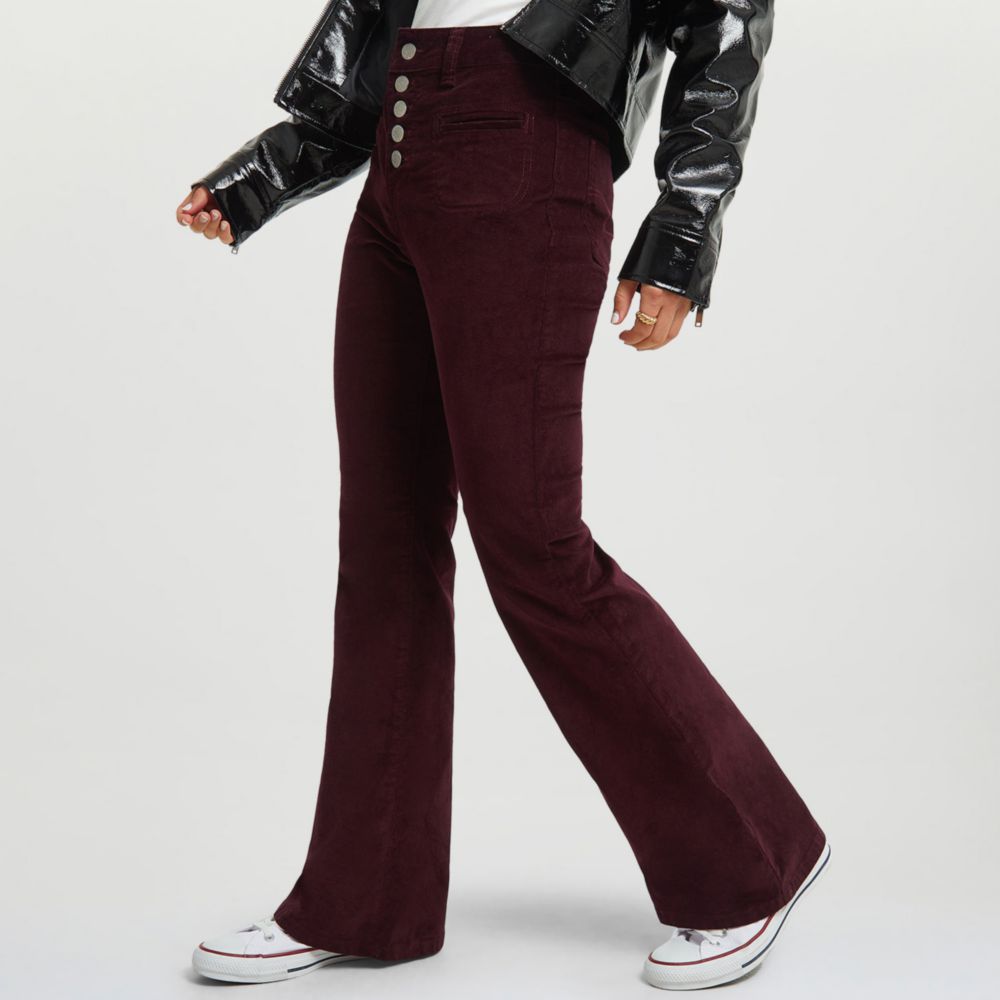 Pantalón Amc Mujer Corduroy Flare