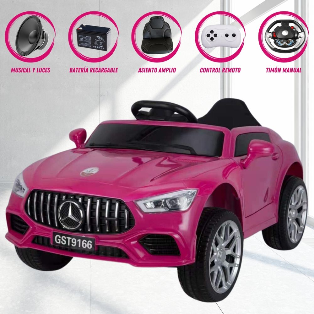 Carro a Batería para Niños Mercedes Benz Genesis Rosado - Promart