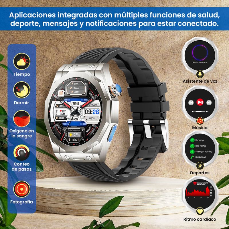 Smartwatch HK9 Ultra 2 Amoled 2 GB Rosado - Oechsle