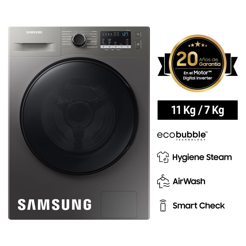 Lavaseca Samsung 11/7Kg Carga Frontal Wd11t4046bx/pe