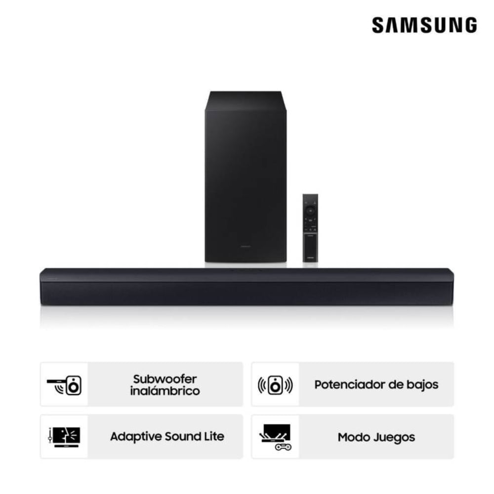Nuevas barras de sonido Serie T de Samsung, con 2.1 canales y Bluetooth