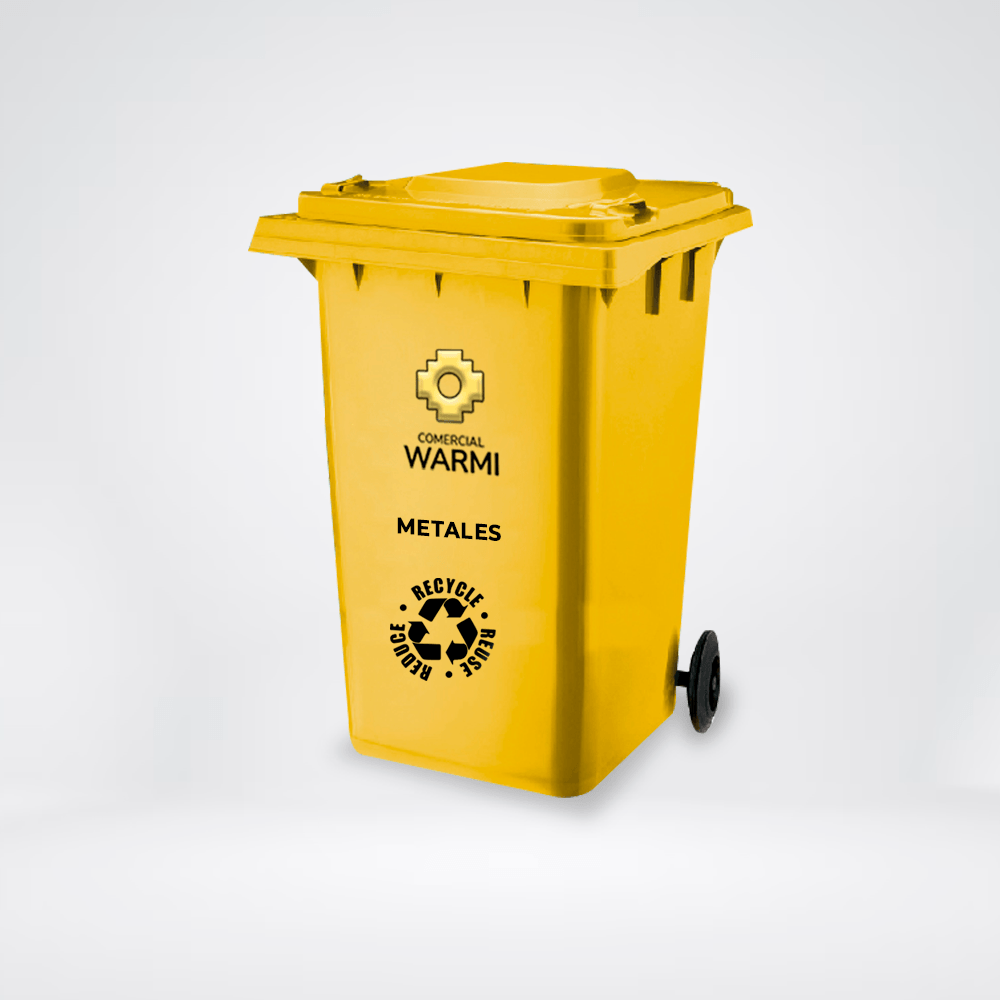 Contenedor de Basura WARMI 360 Lts. Amarillo