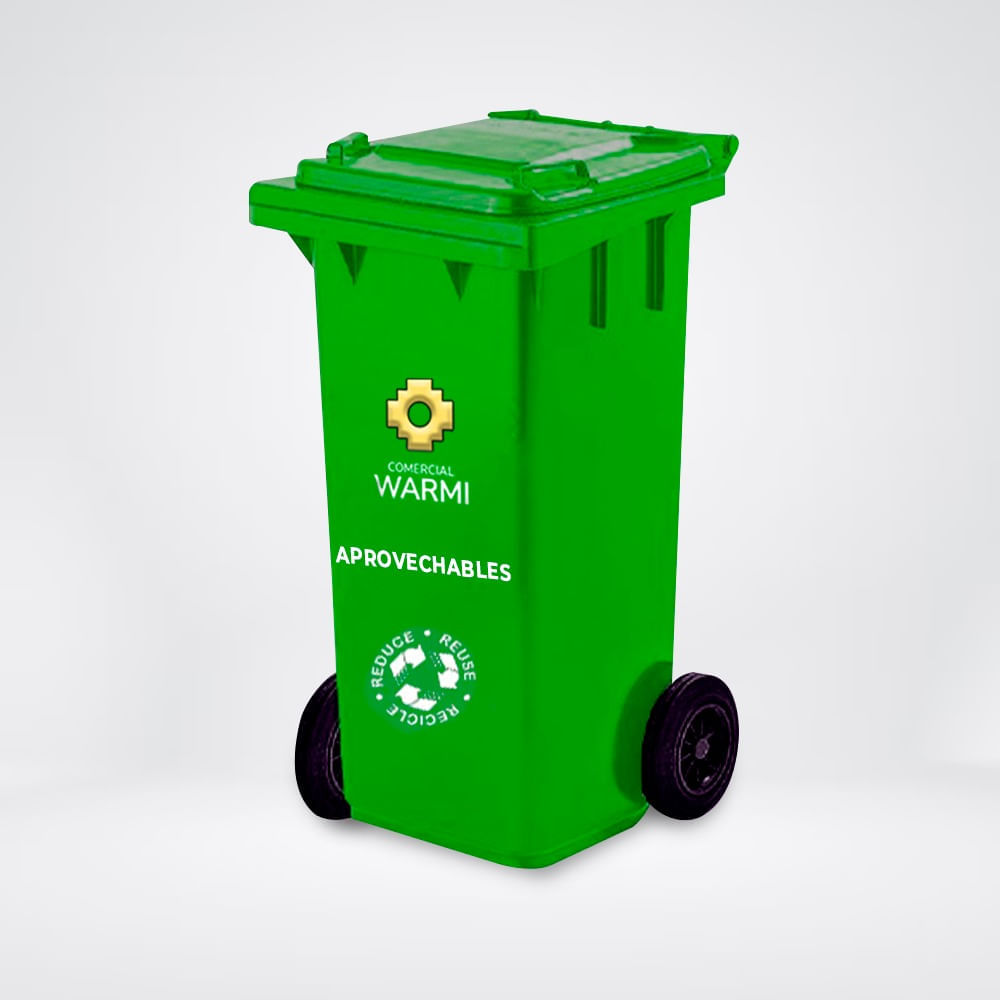Contenedor de Basura WARMI 120 Lts. Verde