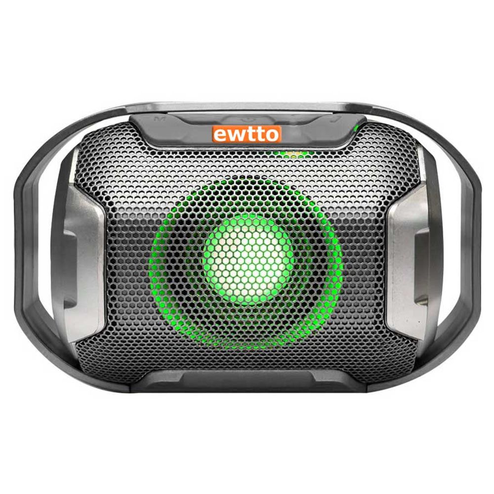 Parlante Bluetooth Ewtto 1675 X-Bass FM USB SD Recargable - Gris