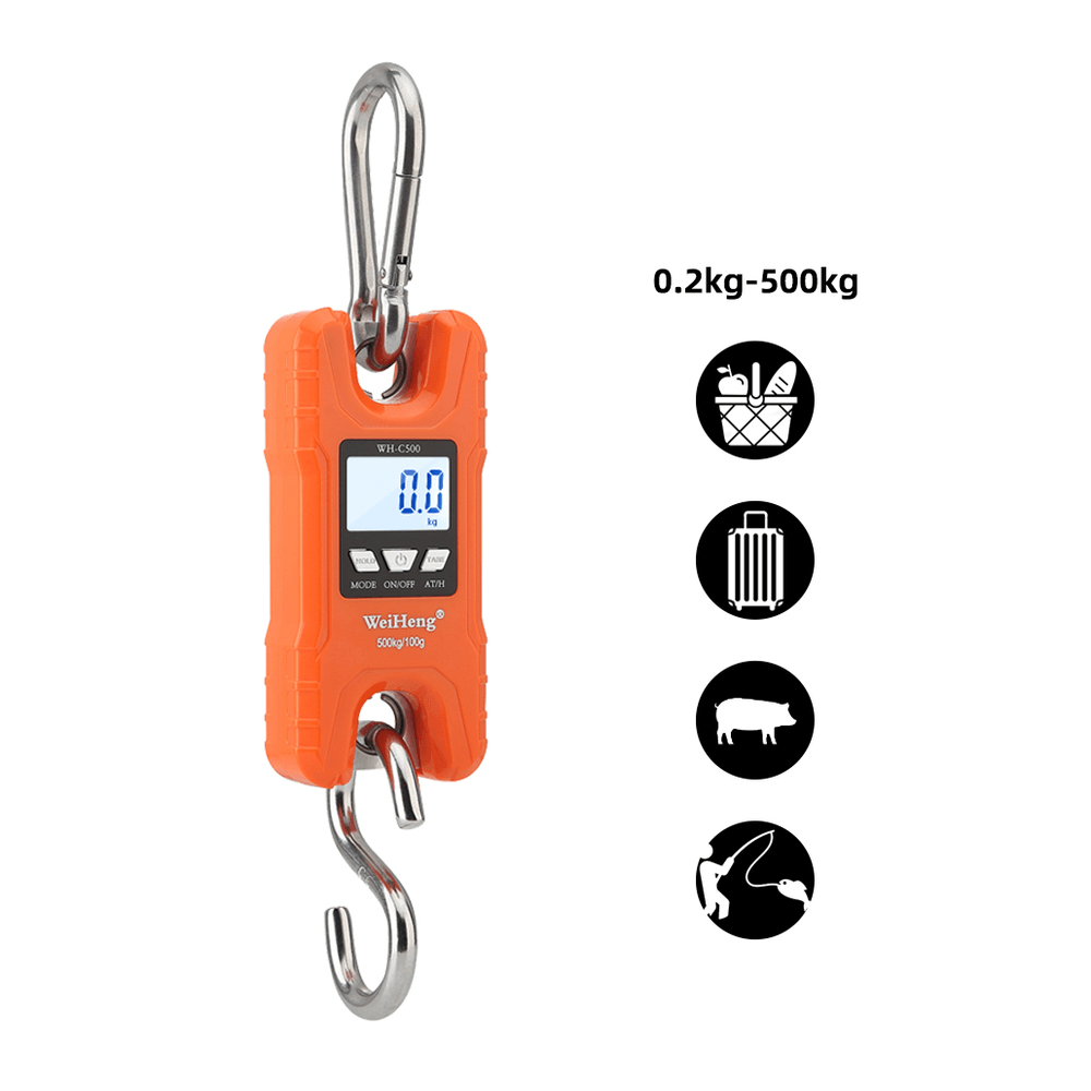 Balanza Báscula Digital Romana Colgante Carga Equipajes hasta 500kg