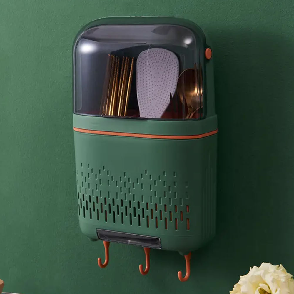 Estante Secador de Cubiertos - Verde