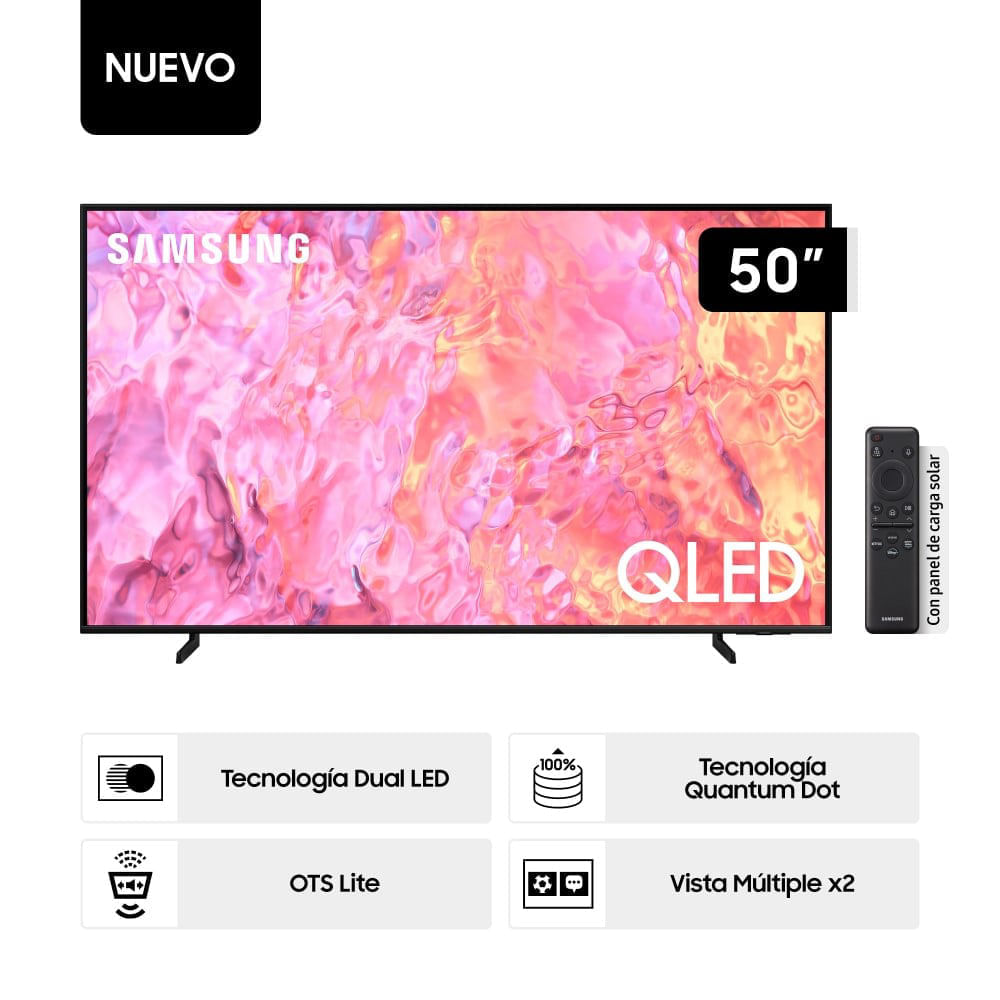 Televisor Samsung Qled 50"" Uhd 4k Smart Tv Qn50Q60 (año 2023)