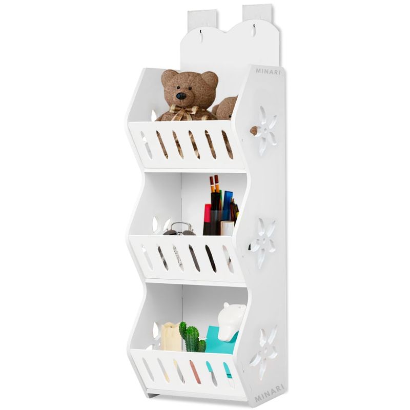 Estante Organizador de Microondas 3 Niveles para Cocina Blanco 350E MINARI