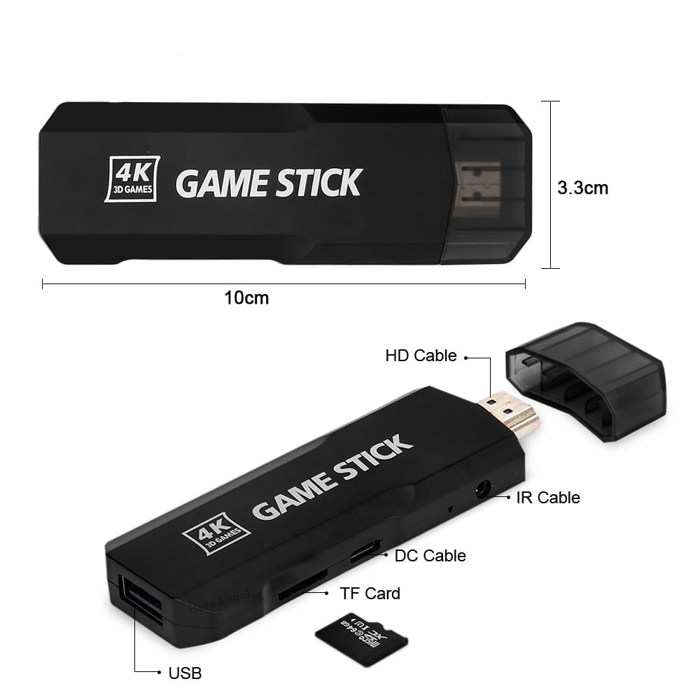 Consola Retro Game Stick X2 Plus 128 GB - 4K HD Ps1 Psp Sn64 40000 Juegos  con Mandos Recargables I Oechsle - Oechsle