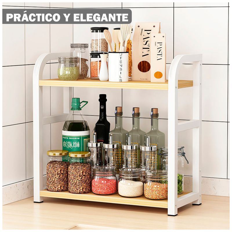 Carrito Organizador 3 Niveles con Ruedas para Cocina W58 Negro I Oechsle -  Oechsle