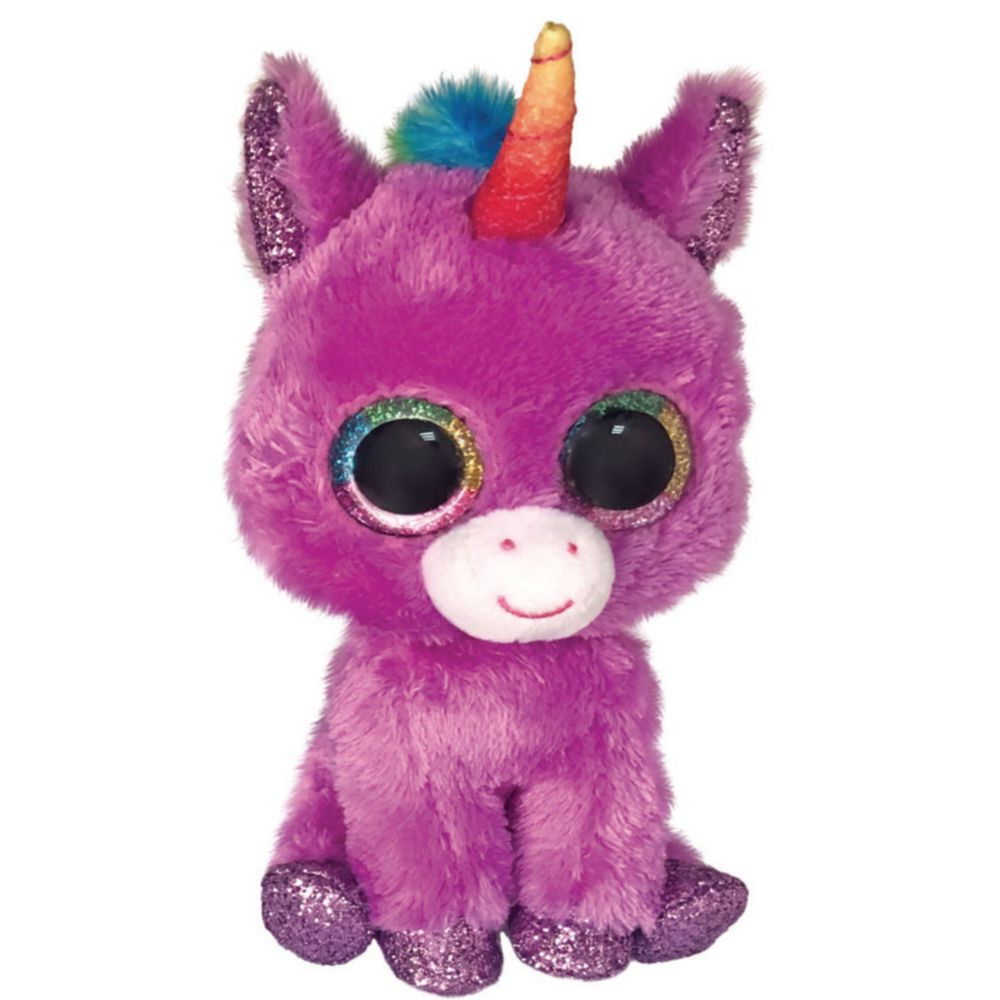 Peluche Ty Rosette Unicorn Purpura Regular