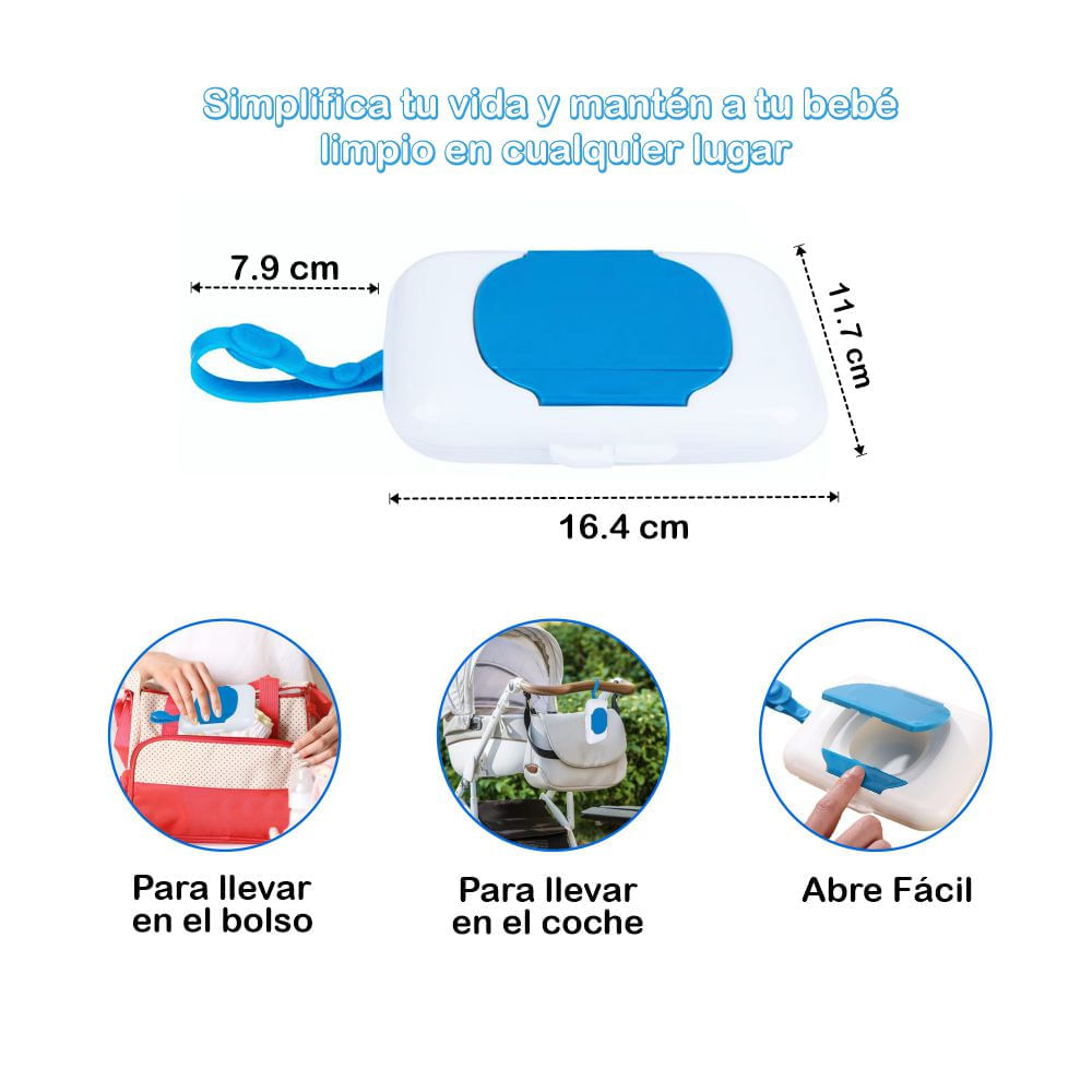 Toallitas húmedas de plástico Dispensador Almacenamiento fácil de