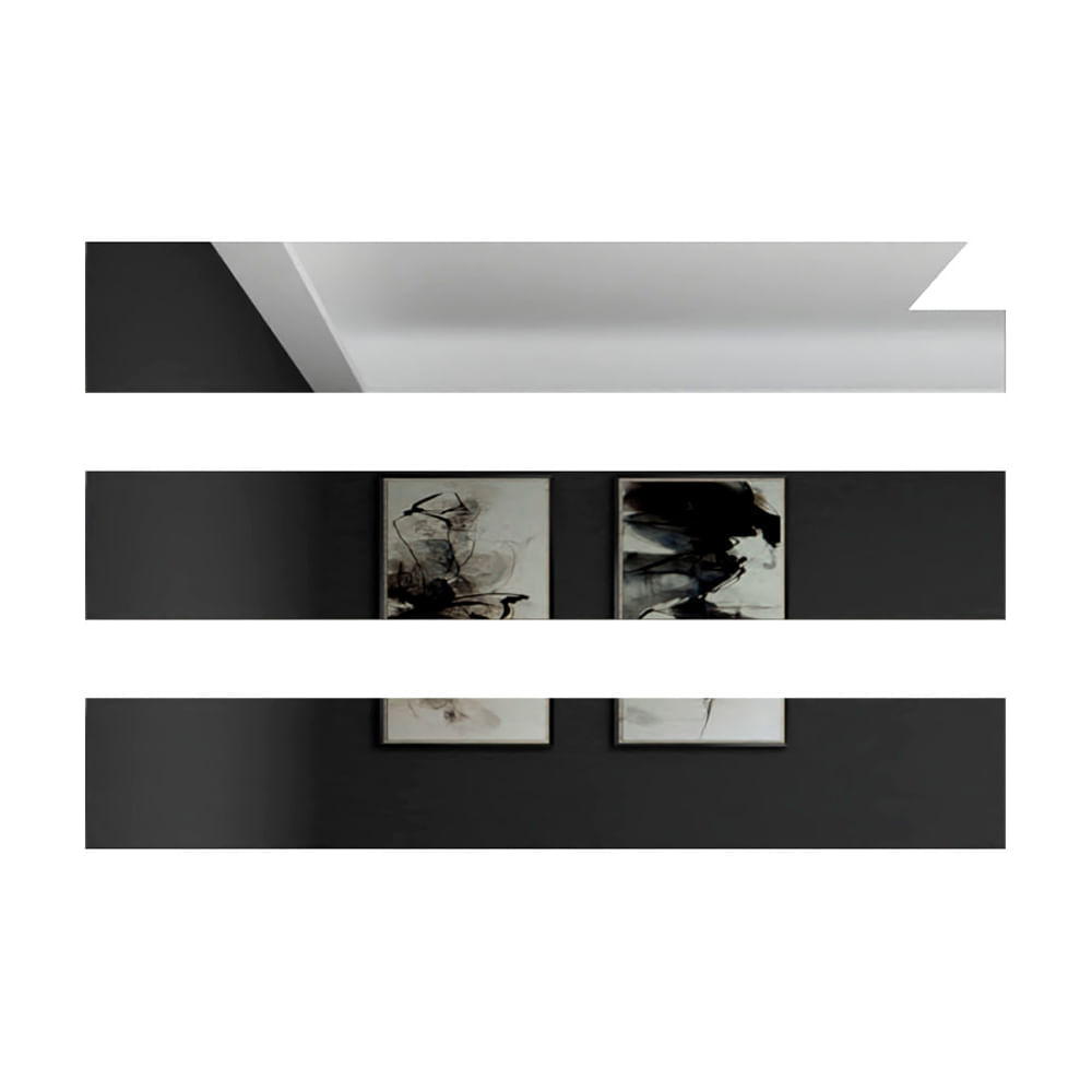 Espejo Atenas Rectangular 120x20cm x 3 Piezas Tuhome