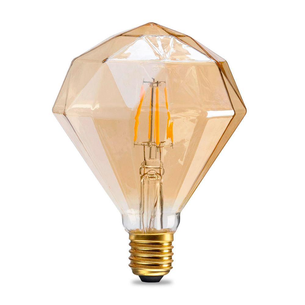 Foco led prisma de filamento 6w 25k Luz Cálida Lightech