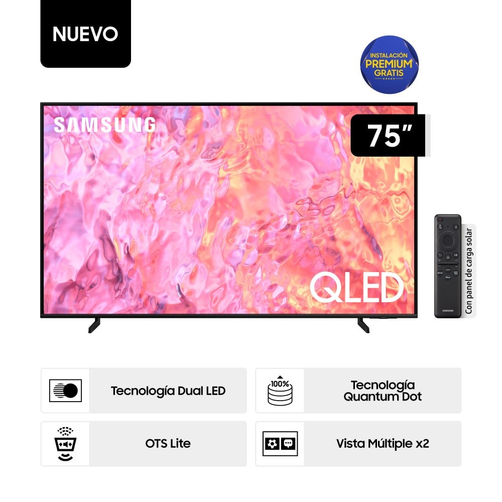 Televisor Samsung Smart  Tv 75"" Qled 4k Qn75q60cagxpe