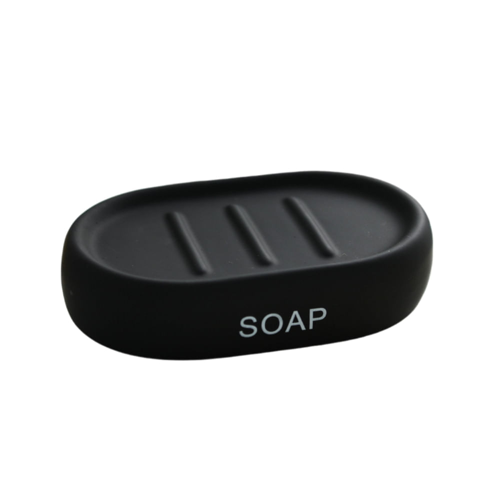 Jabonera Orange Rubber Negro