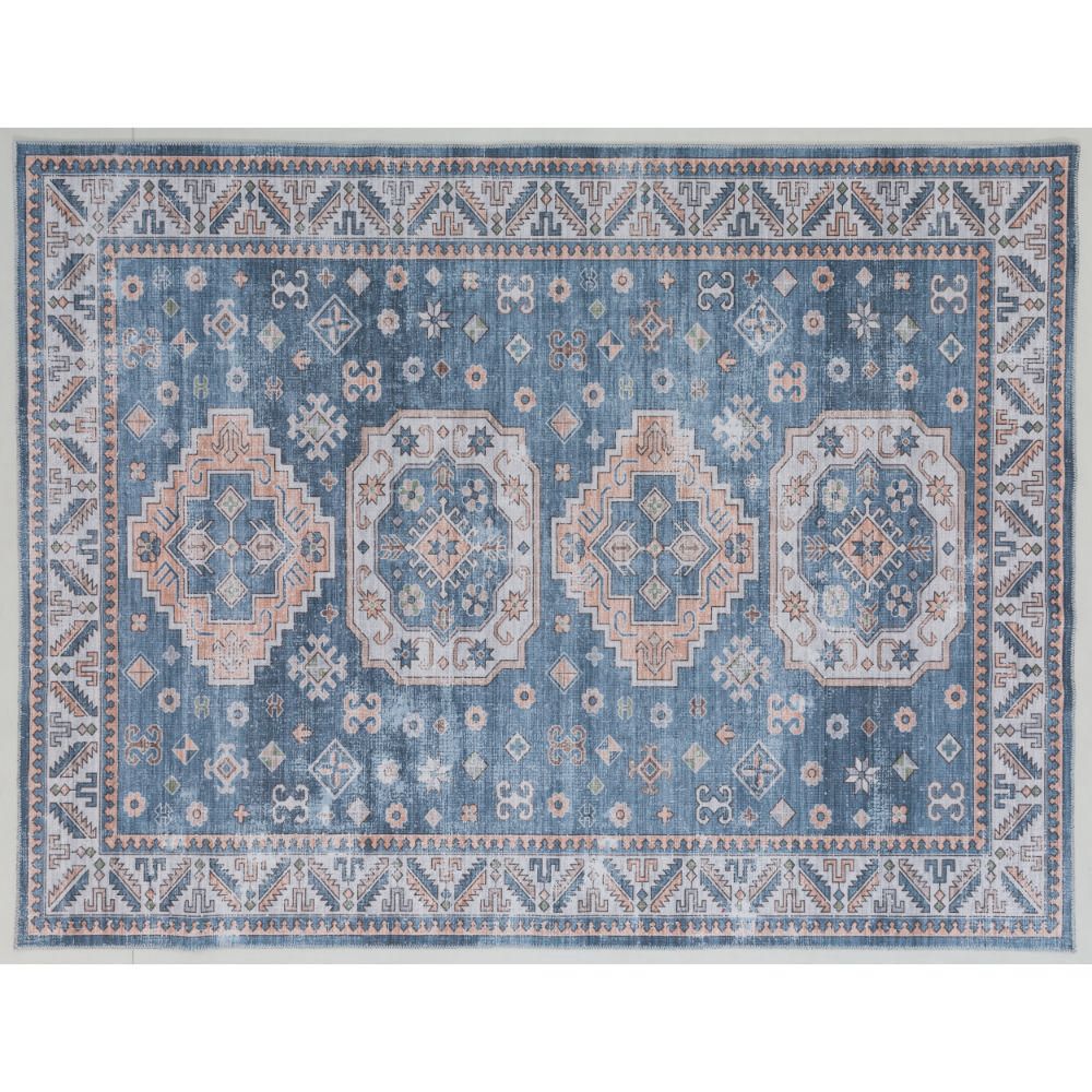 Alfombra Vintage Azul 150 cm x 200 cm