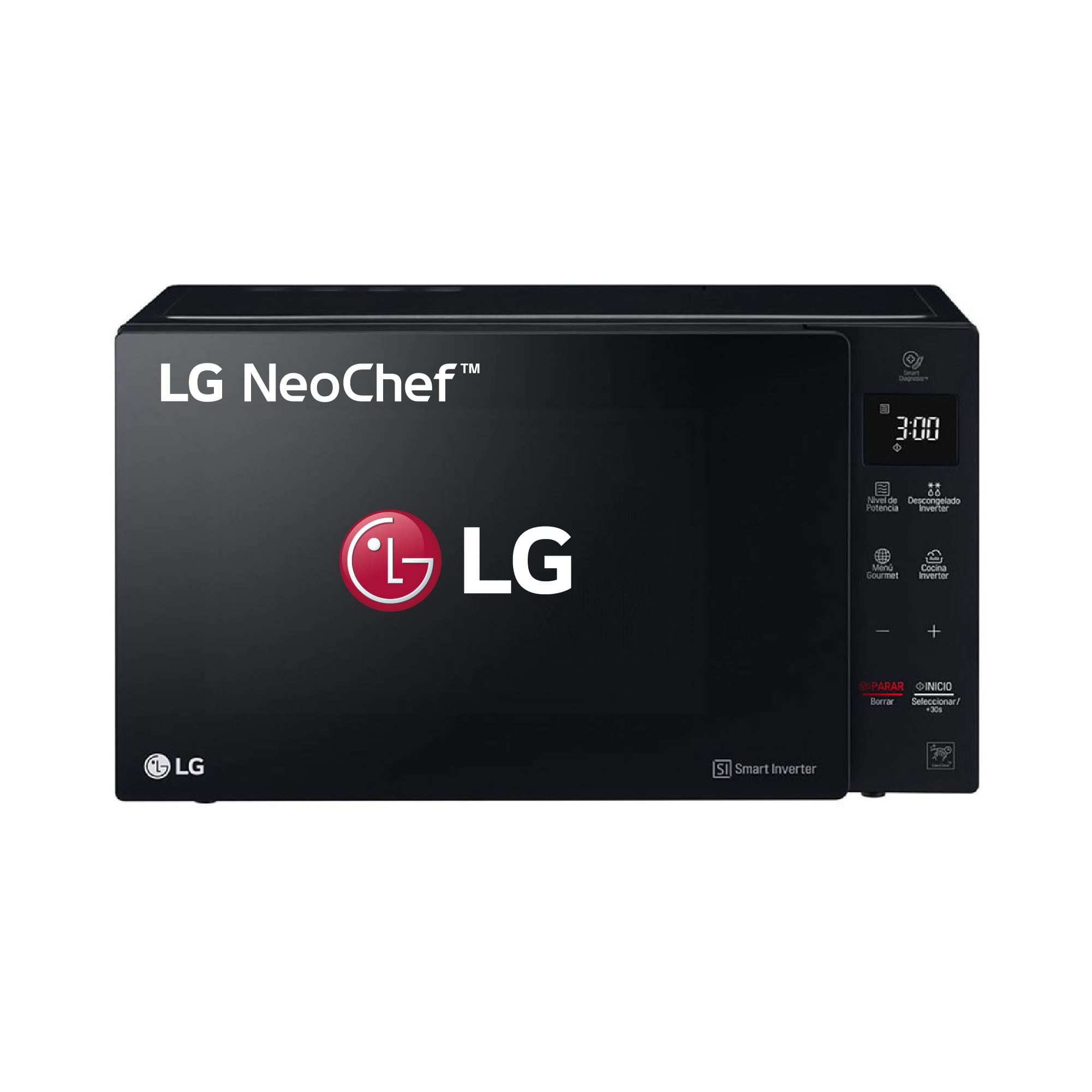 Horno Microondas LG 25L MS2536GIS Negro