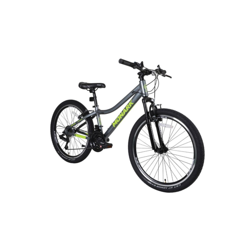 Bicicleta Para Hombre Monark Mkp Mirage Aro 24 Gris Y Amarillo