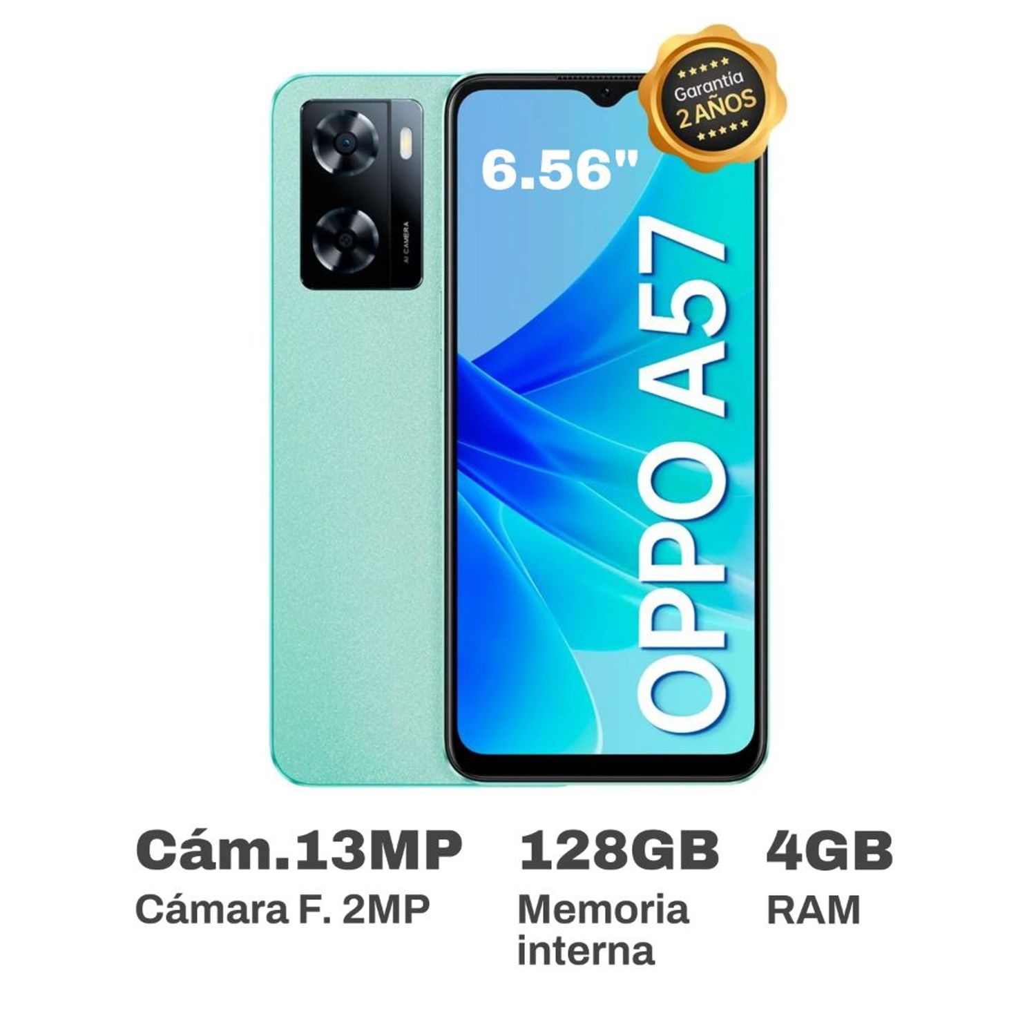Combo OPPO A38 Negro de 128 GB + OPPO A77 Azul de 128 GB