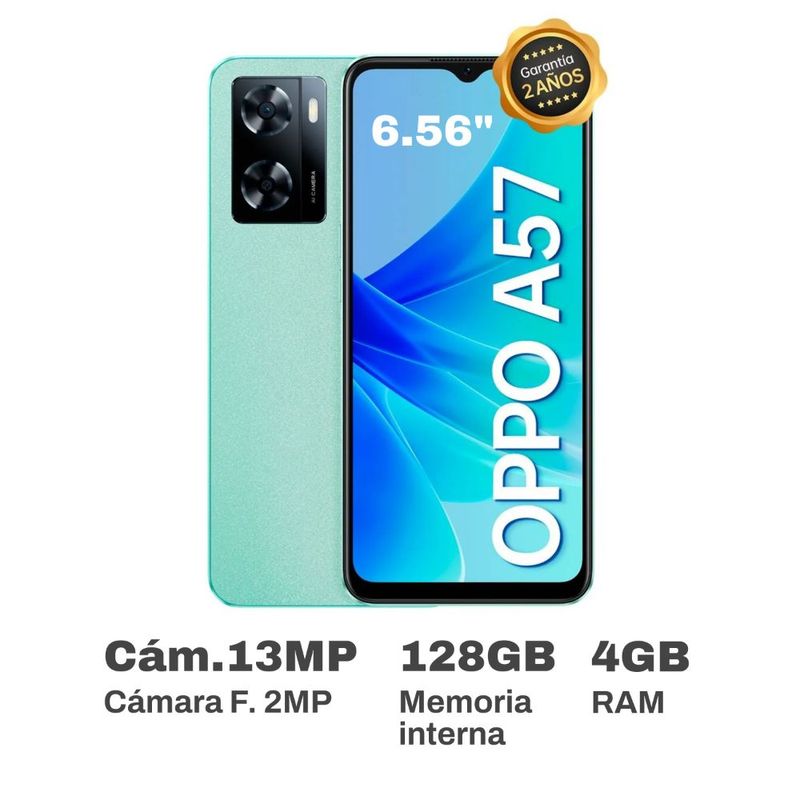 Smartphone OPPO A58 6.7 6GB 128GB 50MP + 2MP Verde
