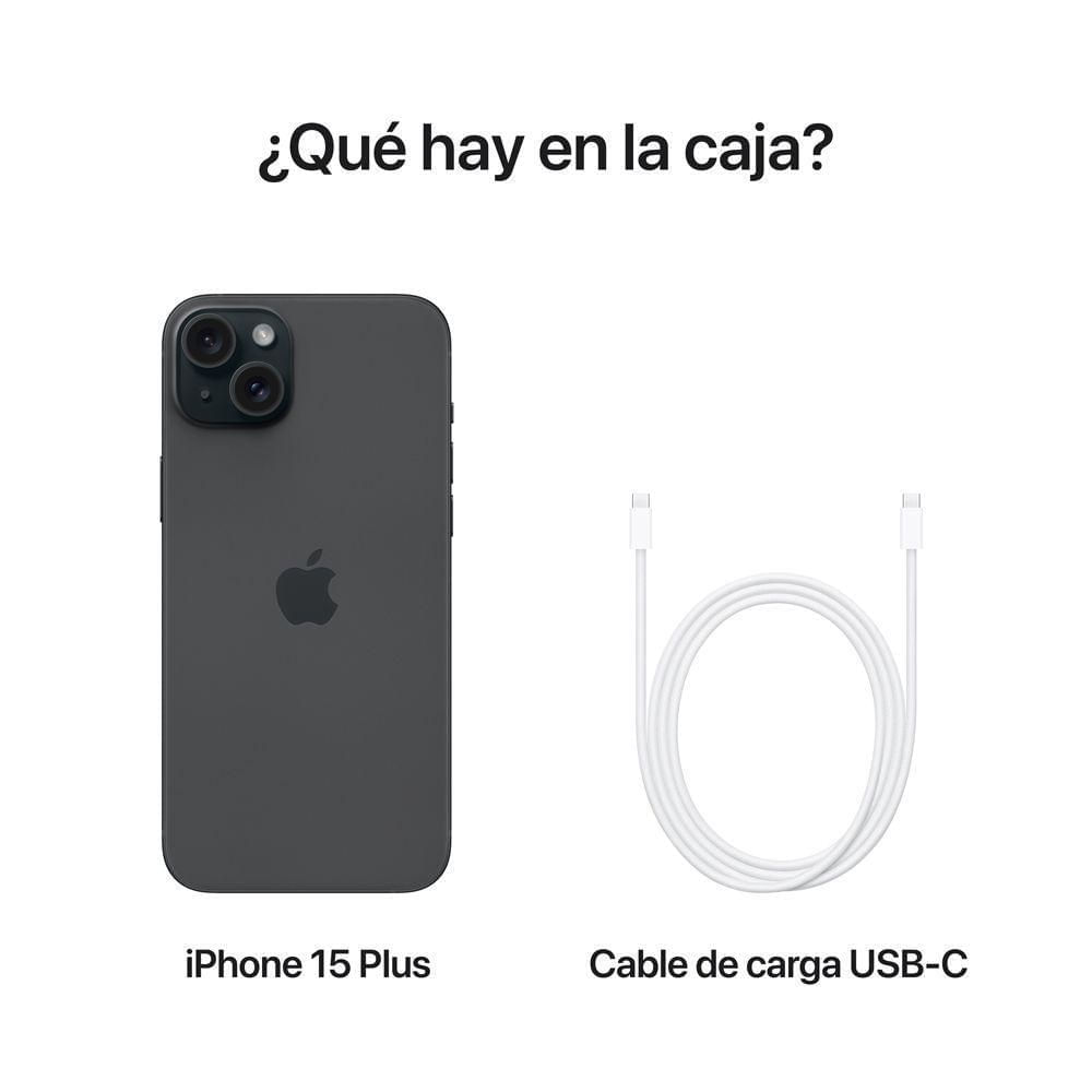 iPhone 15 Plus (5G) 256 GB, Negro, Desbloqueado - Apple