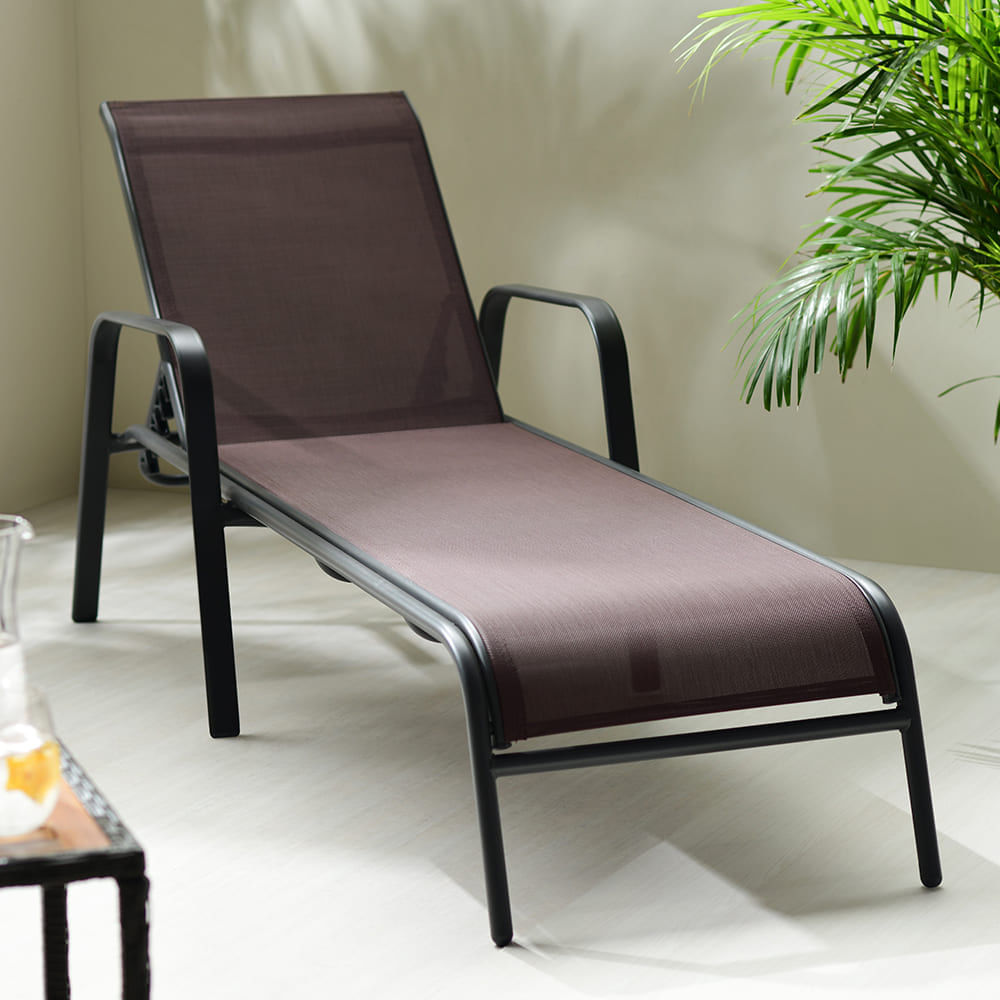 Reposera textileno Santa Marta Chocolate