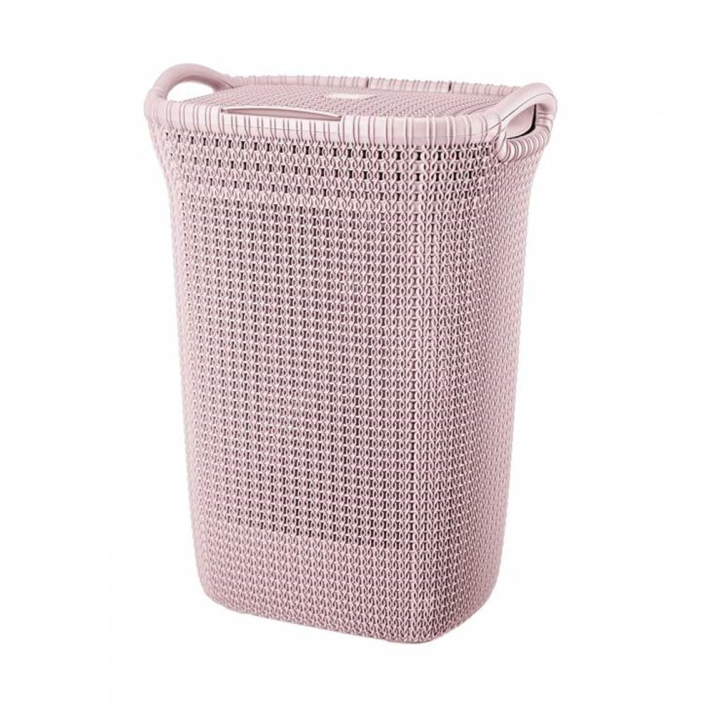 Cesto De Ropa khipu De 60L Reyplast Rosado