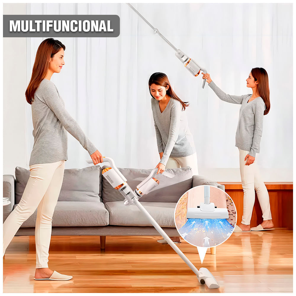 Aspiradora de Mano Vertical Inalámbrica 2 en 1 para Hogar Carro AY2 BL