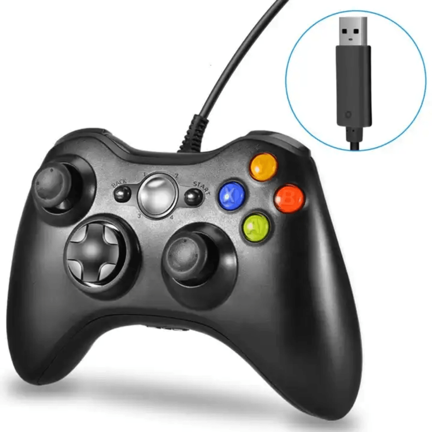 Joystick Para Xbox 360 Con Cable Njx301 - Kingstore