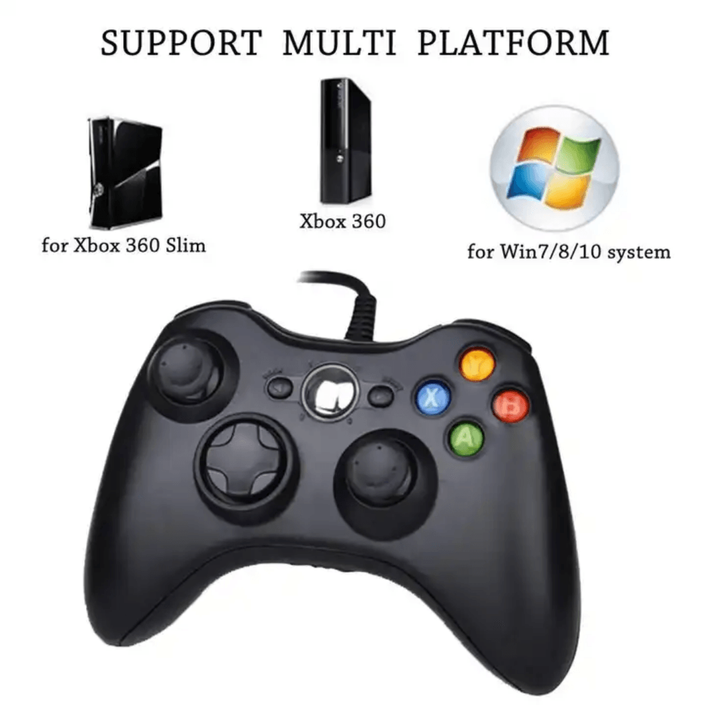 Mando Xbox 360 Para Consola Pc Con Windows Negro - Promart