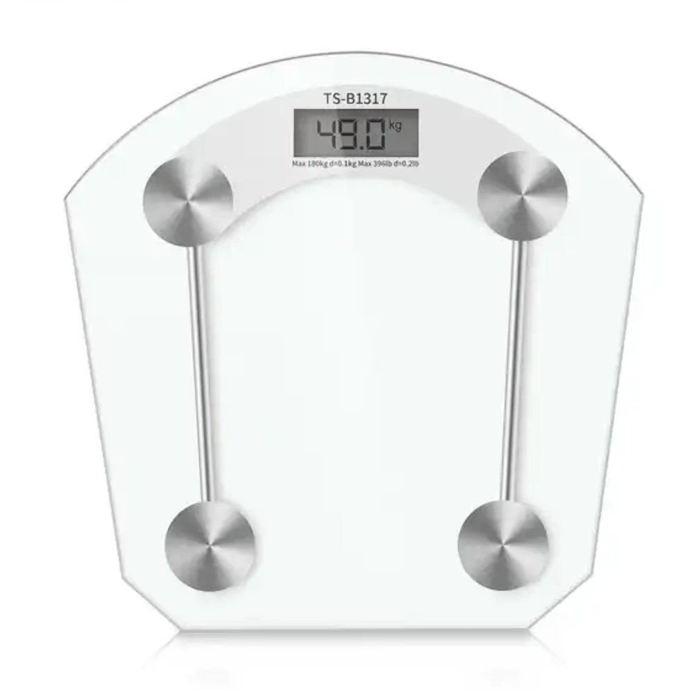 Balanza Digital de Hogar 180 Kg Vidrio Templado Báscula de Baño OK-65