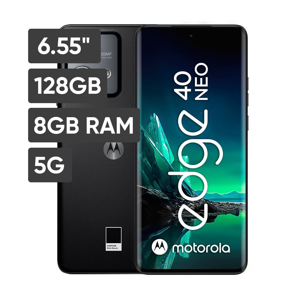 Smartphone MOTOROLA EDGE 40 Neo 6.55" 8GB 128GB 50PM+13MP Negro