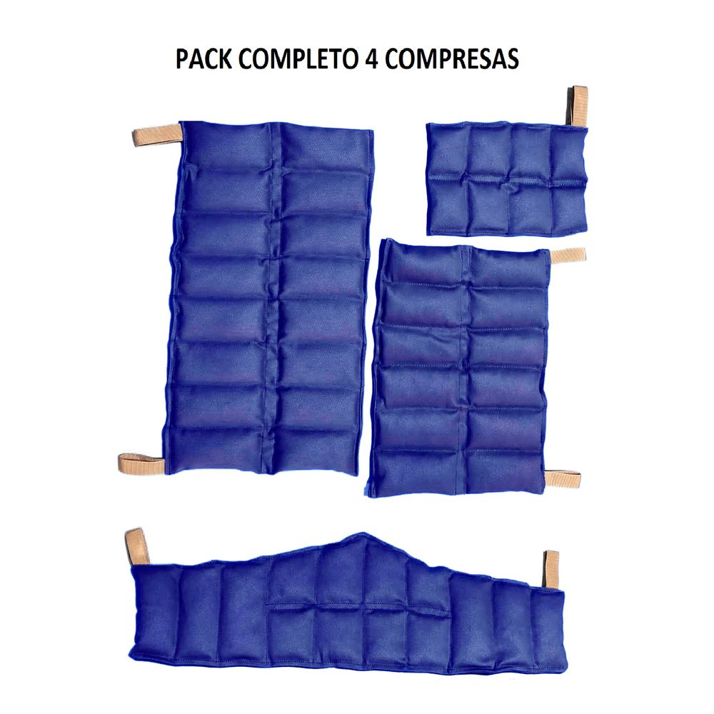 Compresas semillas terapia Azul Pack x 4 compresas
