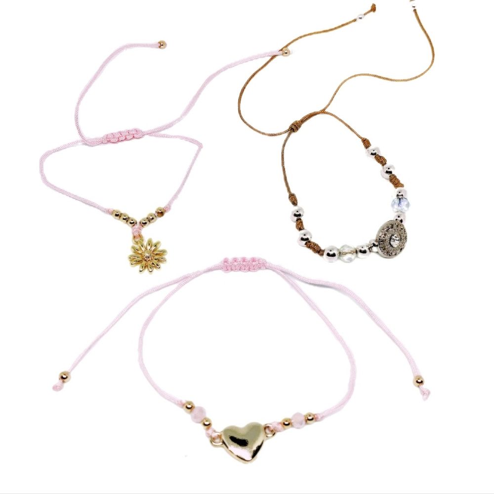 Set Pulseras de Pitas Teens Marialu Creaciones