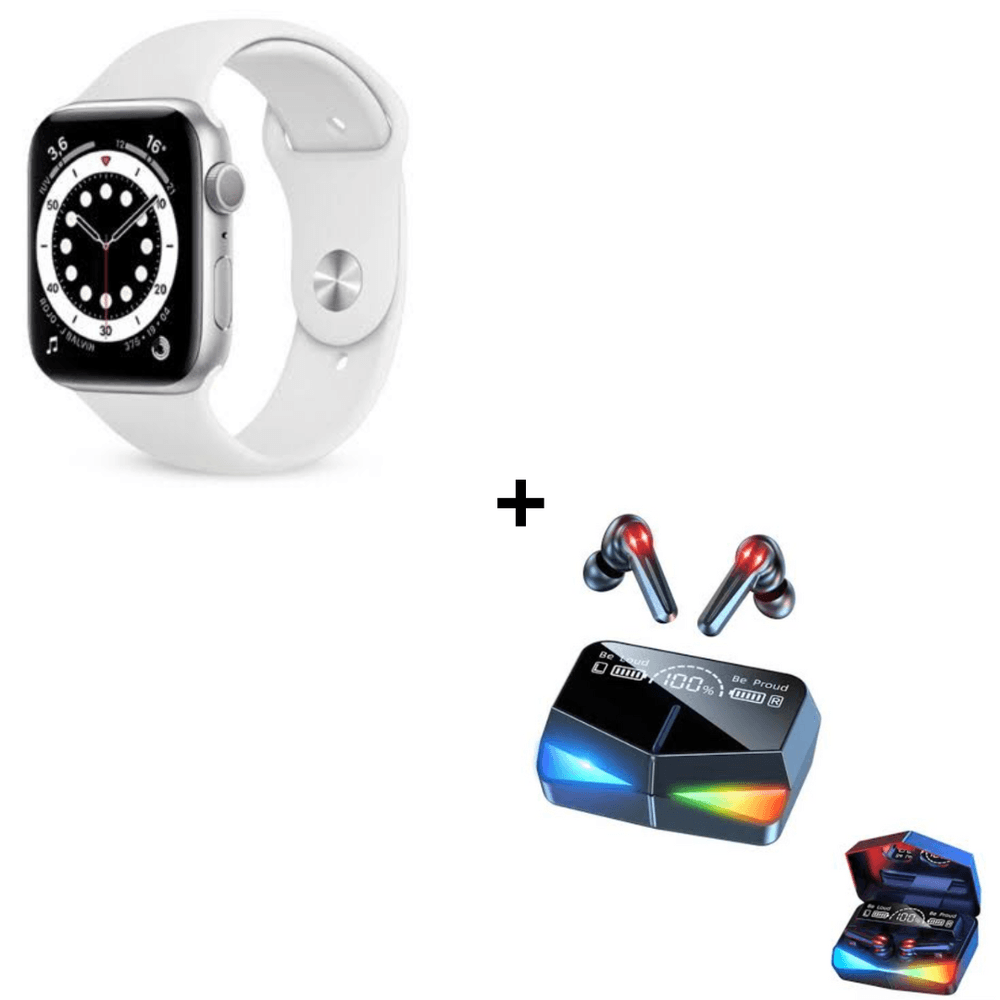 Combo Smartwatch I9 Pro Max S Blanco Audífonos Profesionales