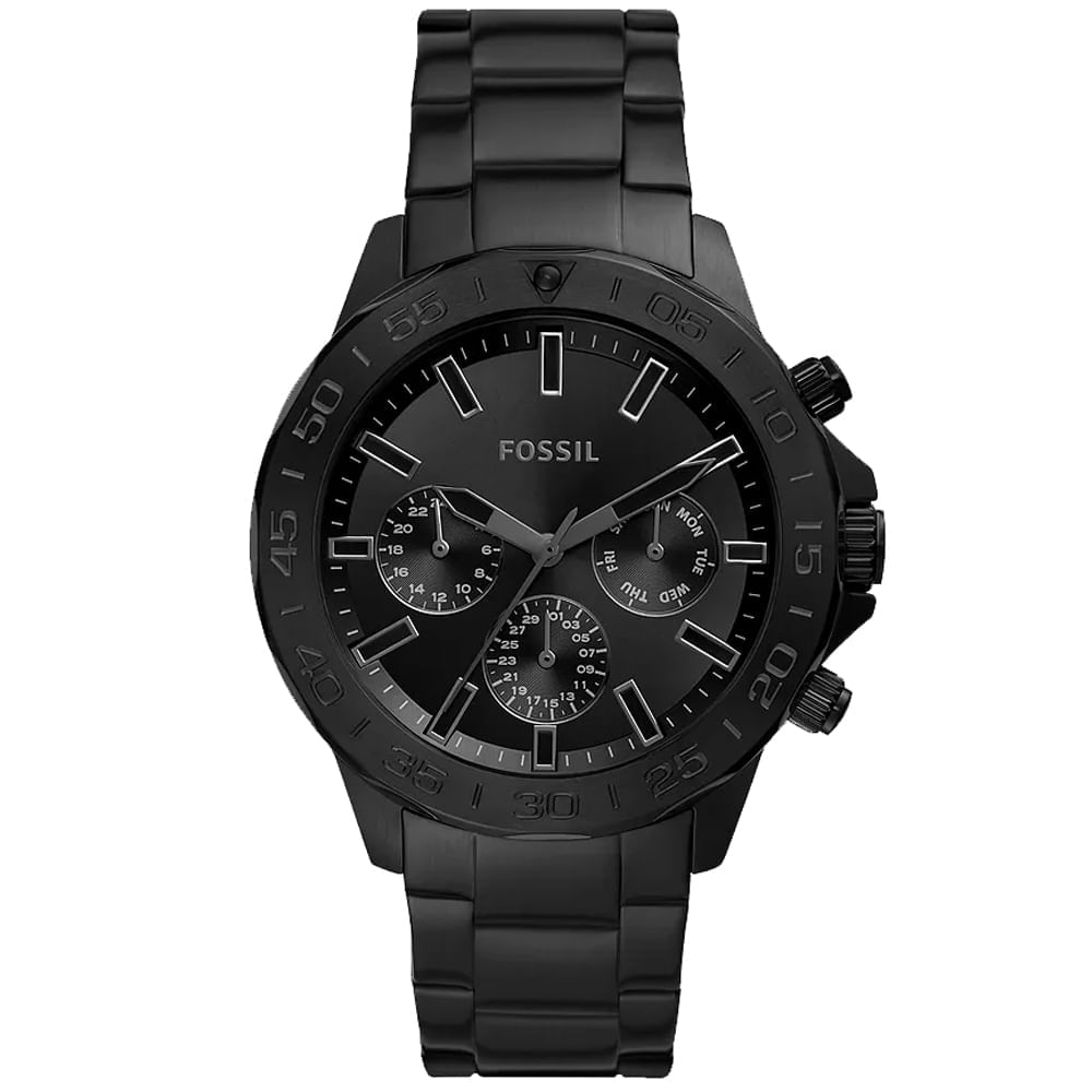 Reloj Fossil Bannon BQ2587 Multifuncional Acero Inoxidable Negro