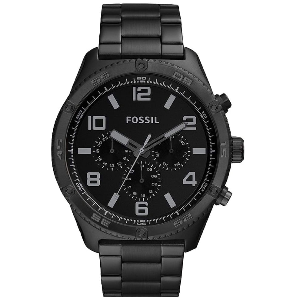 Reloj Fossil Brox BQ2532 Multifuncional Acero Inoxidable Negro