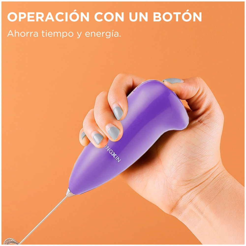 Espumador Batidor Manual de Leche Bebidas Jugos en Multicolor I Oechsle -  Oechsle